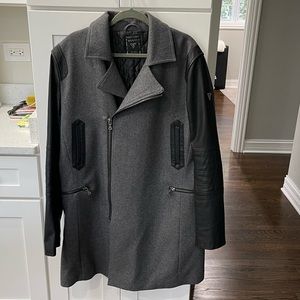 GUESS Men's Melton Versity Coat